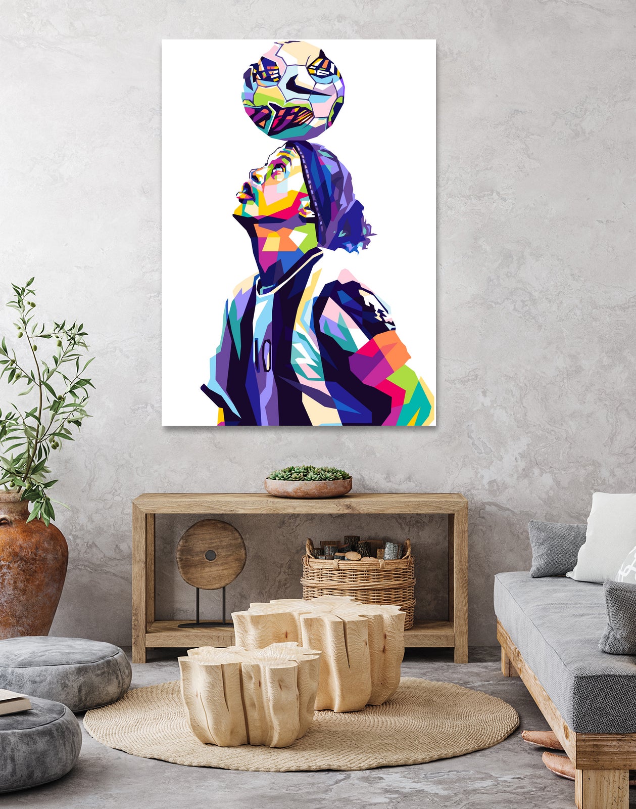 Ronaldinho Pop Art by Shichiro Ken on GIANT ART - white character design