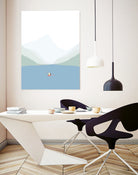 KANO SEJLADS by Swen Swensøn on GIANT ART - blue digital painting