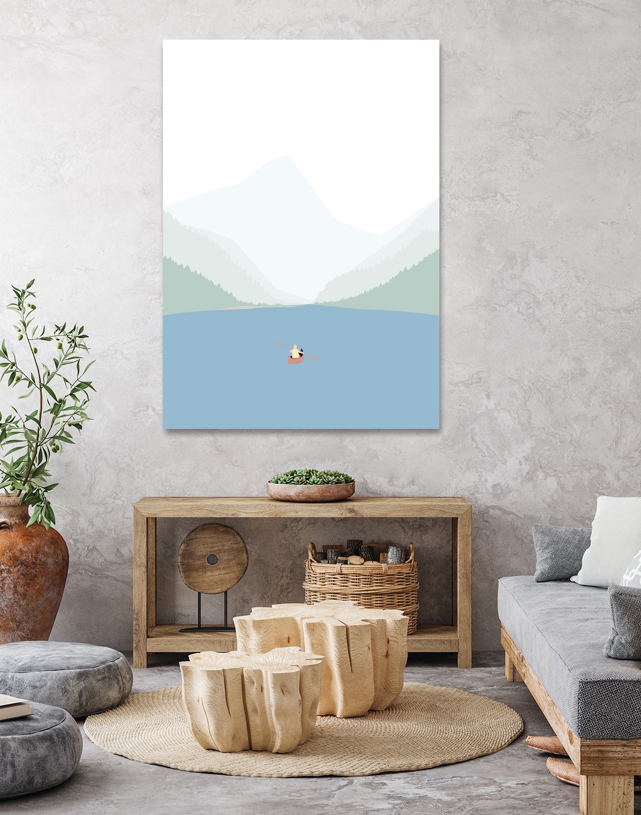 KANO SEJLADS by Swen Swensøn on GIANT ART - blue digital painting