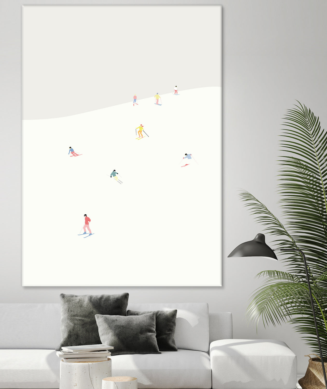 SKIBAKKEN by Swen Swensøn on GIANT ART - white digital painting