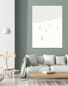 SKIBAKKEN by Swen Swensøn on GIANT ART - white digital painting