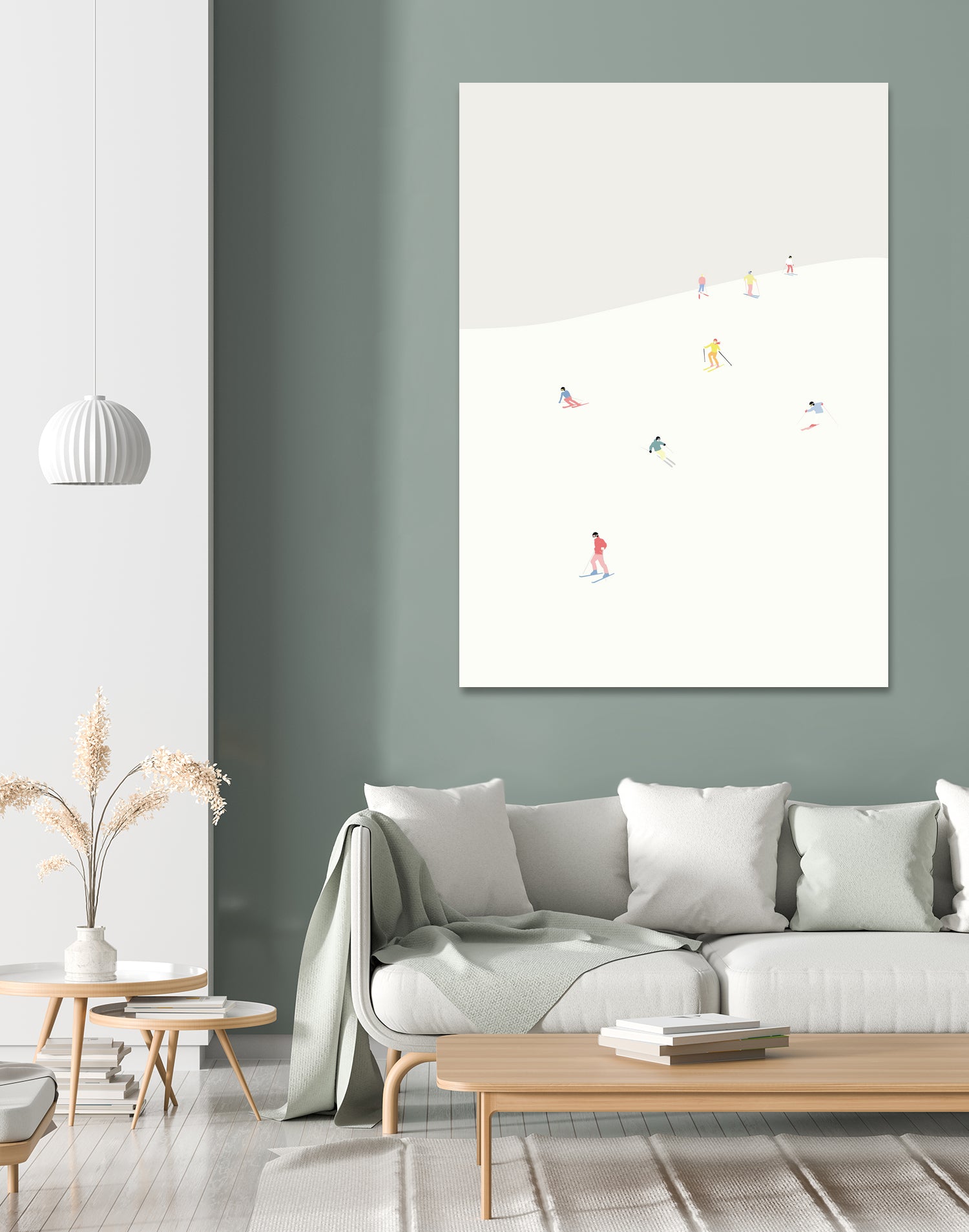 SKIBAKKEN by Swen Swensøn on GIANT ART - white digital painting