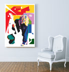 Kurt Cobain in WPAP Art by fajar gunawan on GIANT ART - white digital drawing