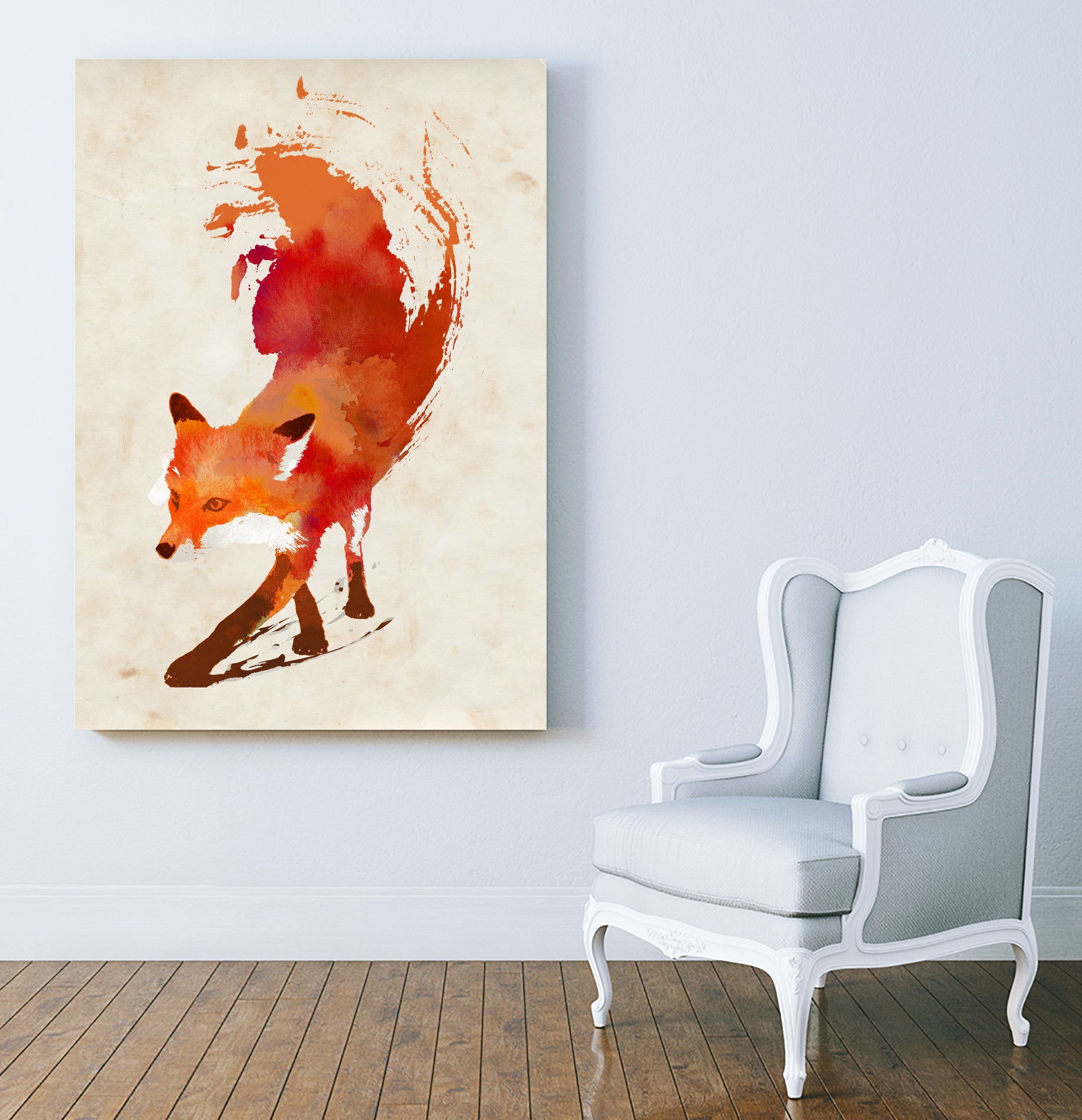 Vulpes Vulpes by Robert Farkas on GIANT ART - red digital painting