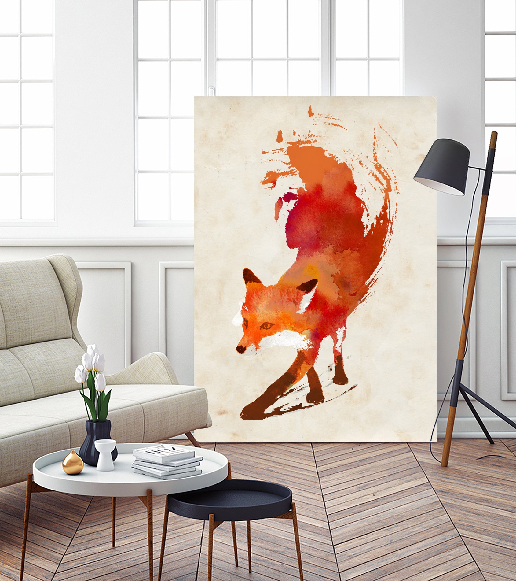 Vulpes Vulpes by Robert Farkas on GIANT ART - red digital painting