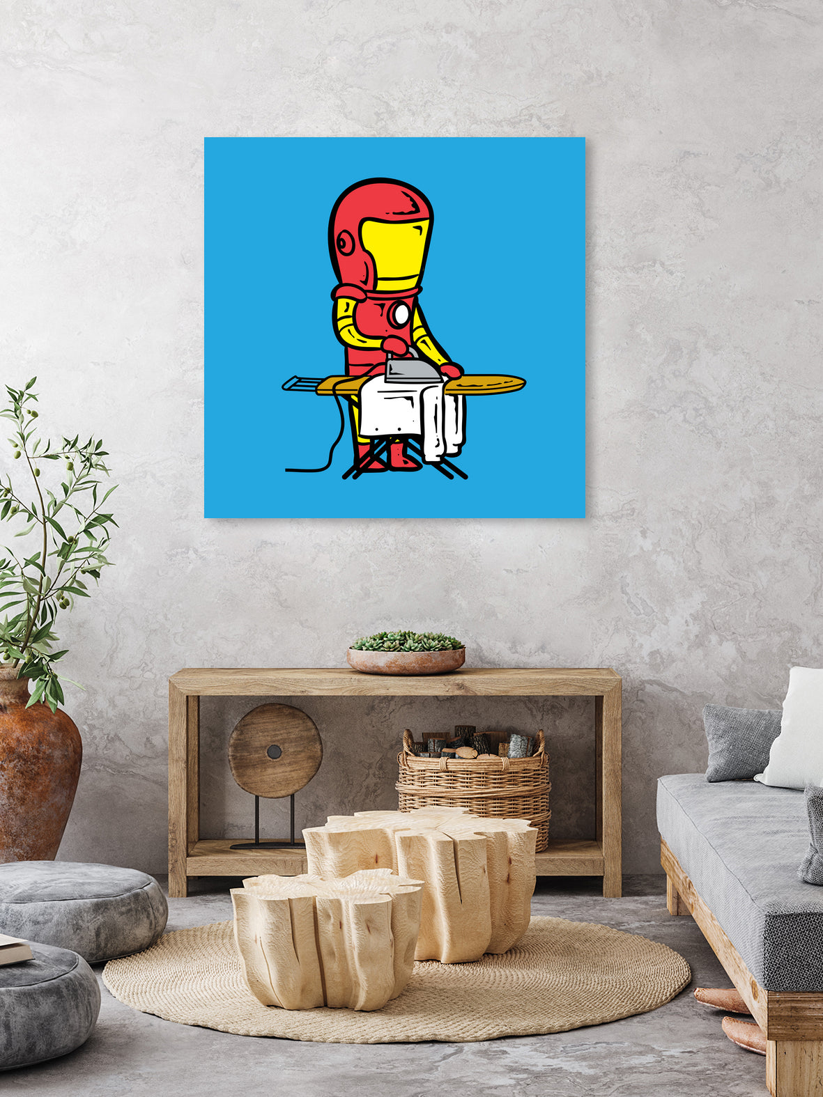 Part Time Job - Laundry Shop by Chow Hon Lam on GIANT ART - blue digital drawing