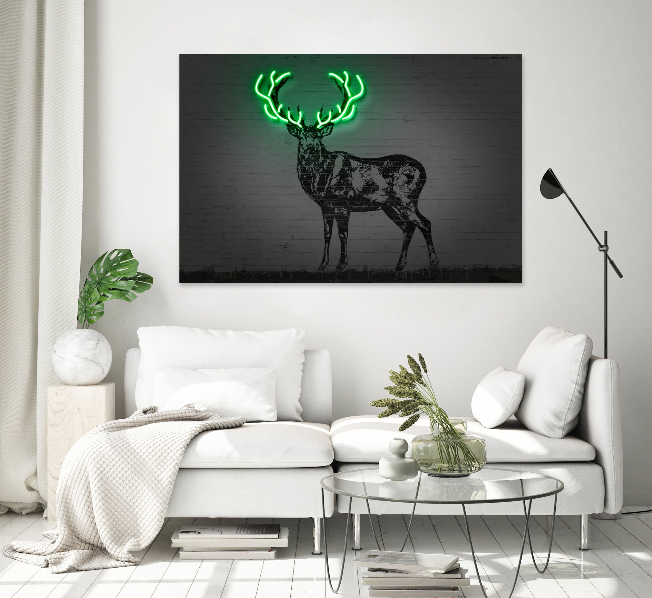 Deer by Octavian Mihai Mielu on GIANT ART - green digital drawing