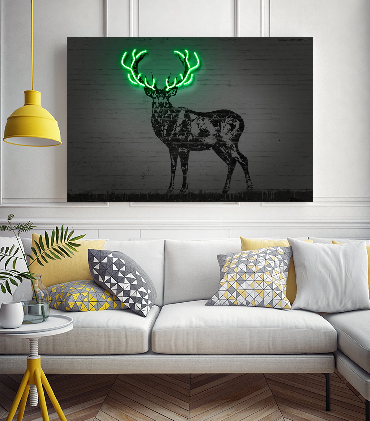 Deer by Octavian Mihai Mielu on GIANT ART - green digital drawing