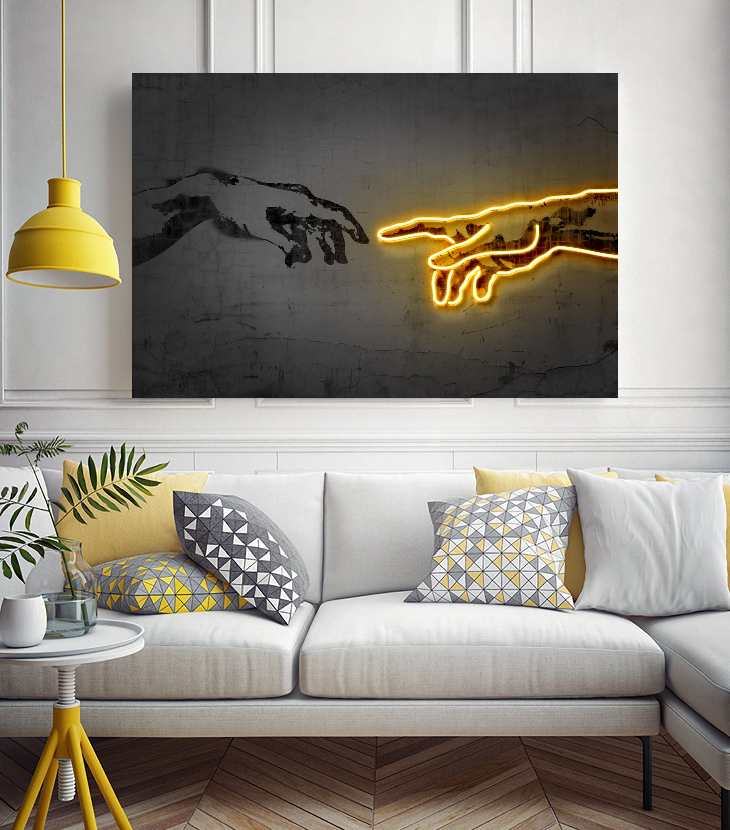 The Creation by Octavian Mihai Mielu on GIANT ART - yellow digital drawing