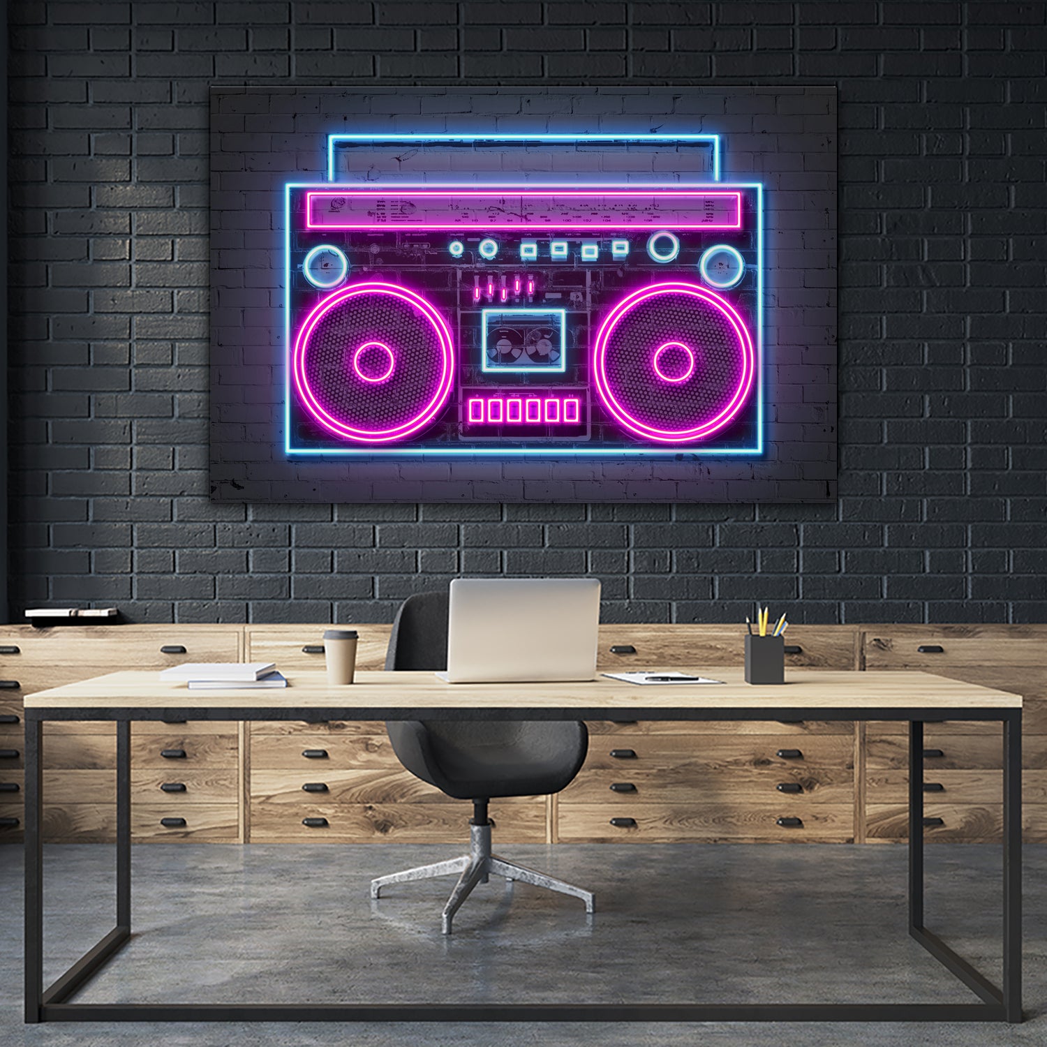 Boom Box by Octavian Mihai Mielu on GIANT ART - pink digital drawing