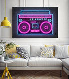 Boom Box by Octavian Mihai Mielu on GIANT ART - pink digital drawing