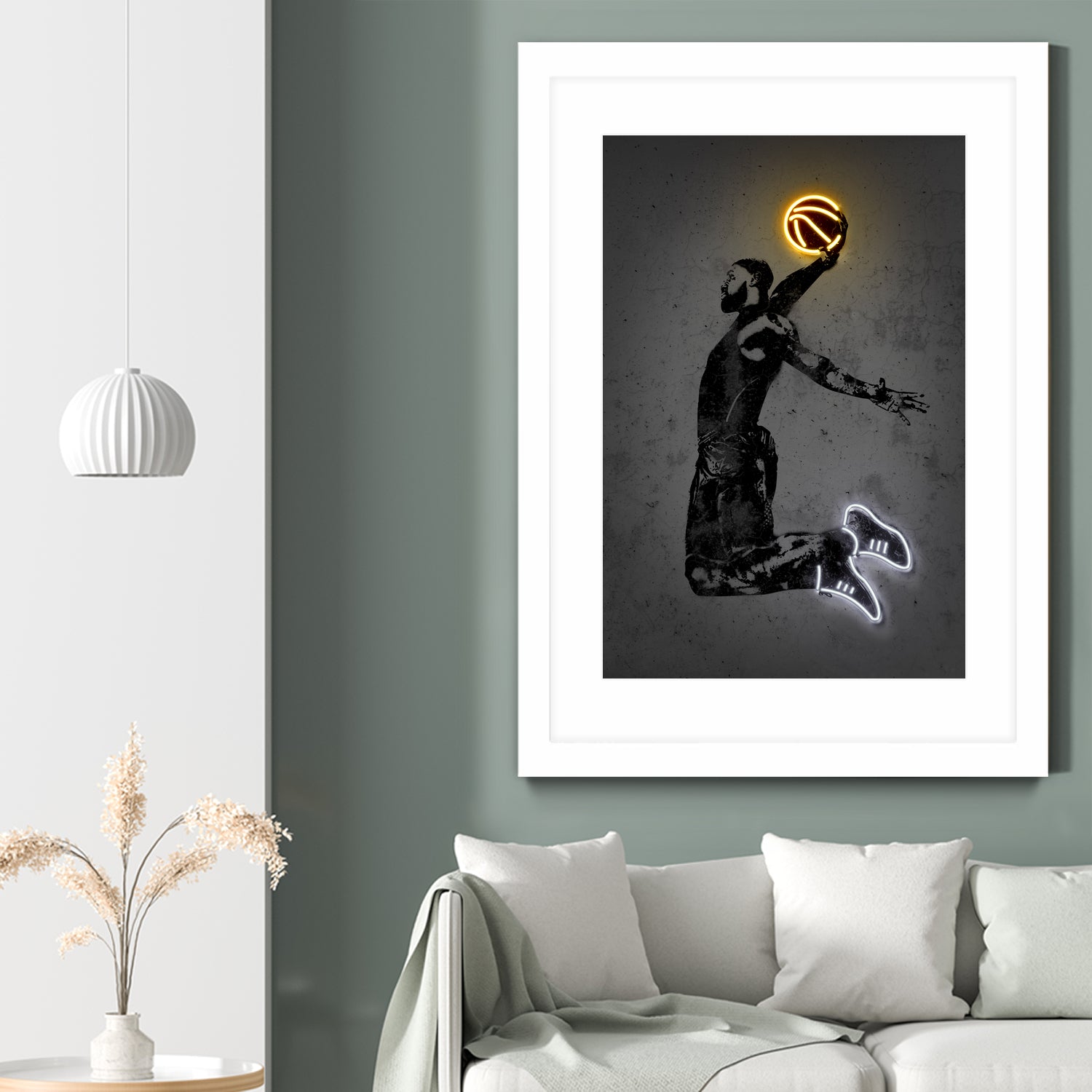 LeBron by Octavian Mihai Mielu on GIANT ART - yellow digital drawing