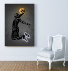 LeBron by Octavian Mihai Mielu on GIANT ART - yellow digital drawing