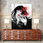Hell Girl by Doriana Popa on GIANT ART - black mixed media