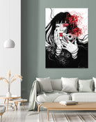 Hell Girl by Doriana Popa on GIANT ART - black mixed media
