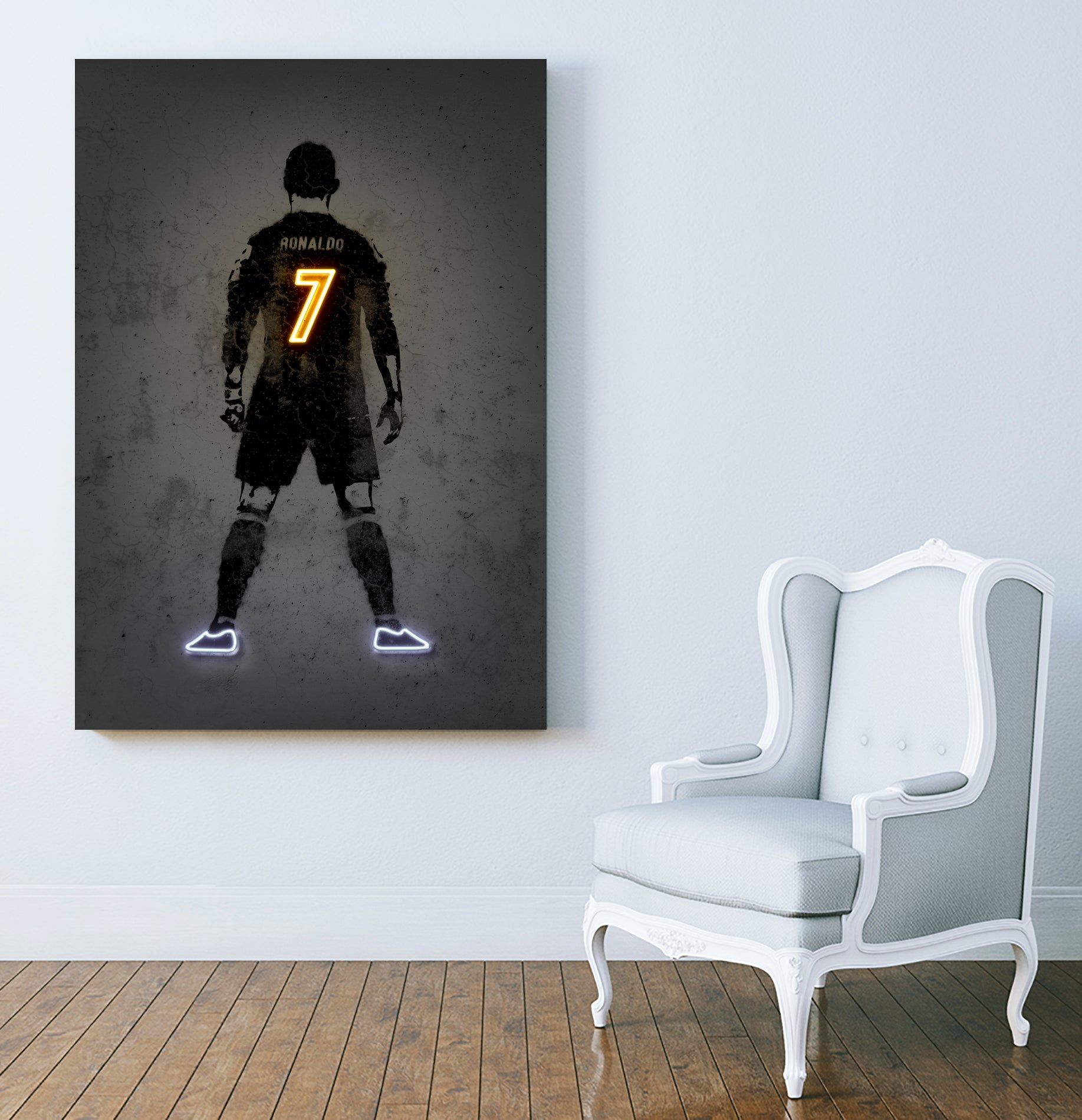 Ronaldo by Octavian Mihai Mielu on GIANT ART - yellow digital drawing