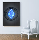 Ethereum by Octavian Mihai Mielu on GIANT ART - blue digital drawing