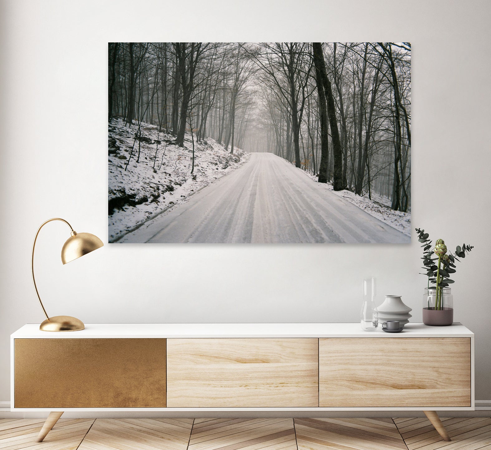 Winter memories XII by Anna Garcia on GIANT ART - white mixed media