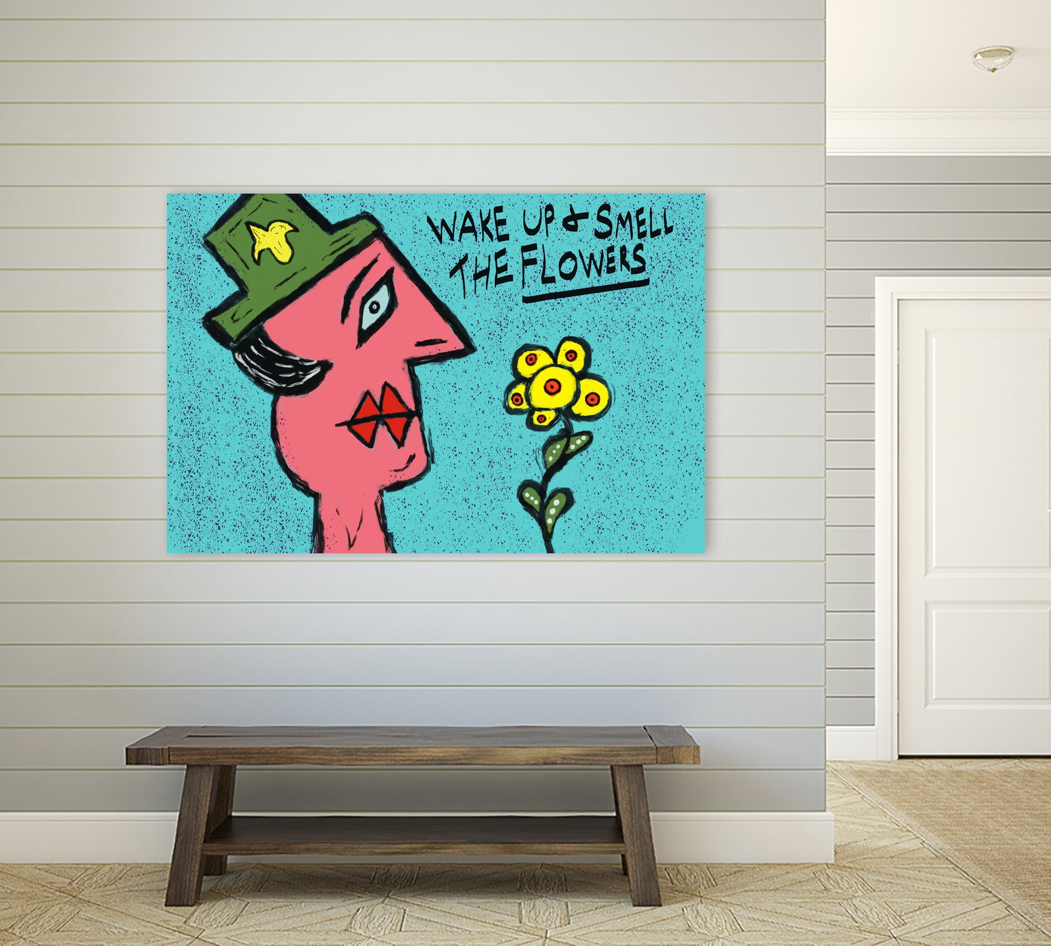 Wake up and smell the flowers by Yonko Kuchera on GIANT ART - yellow digital painting