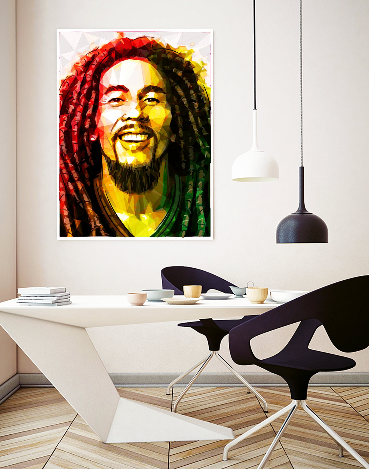 bob marley by Enrico Varrasso on GIANT ART - yellow digital painting