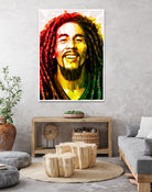 bob marley by Enrico Varrasso on GIANT ART - yellow digital painting
