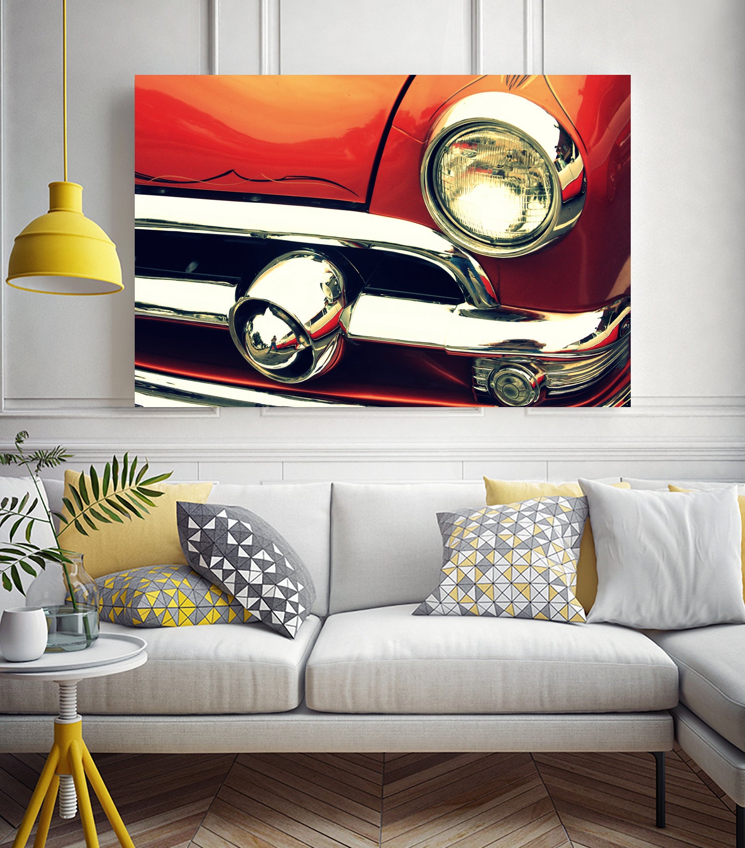 1951 Ford by Lyle Hatch on GIANT ART - red photo illustration