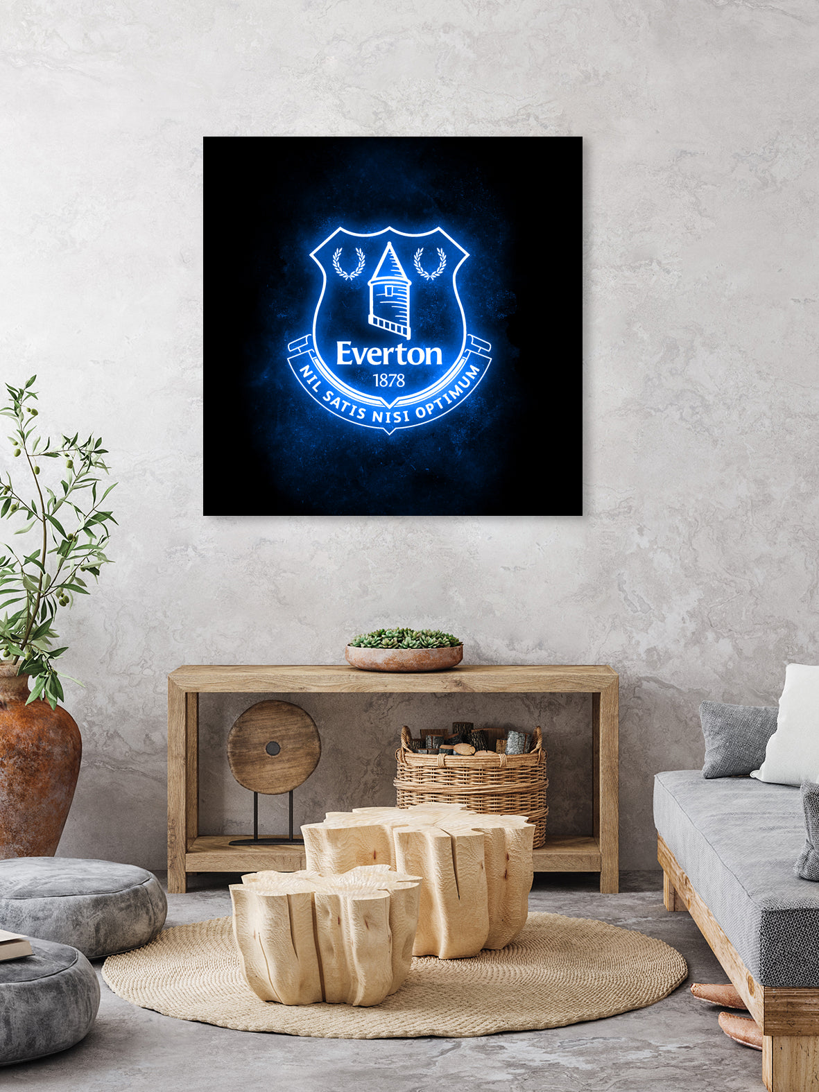 Neon Everton by Imam Safi'i on GIANT ART - black photo illustration