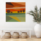 Abstract sunset by M.TERESA HERNANDEZ on GIANT ART - orange digital painting