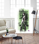 GreenSkull (Naked Ballerina No1) by Radoslav Karanović on GIANT ART - green digital drawing