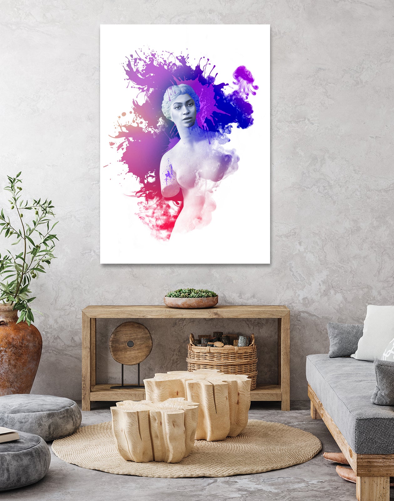 Beyoncé Venus by Pepe Psyche on GIANT ART - fuchsia digital painting