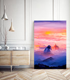 Sunrise Mountain by Andrius Zaxa on GIANT ART - orange digital painting