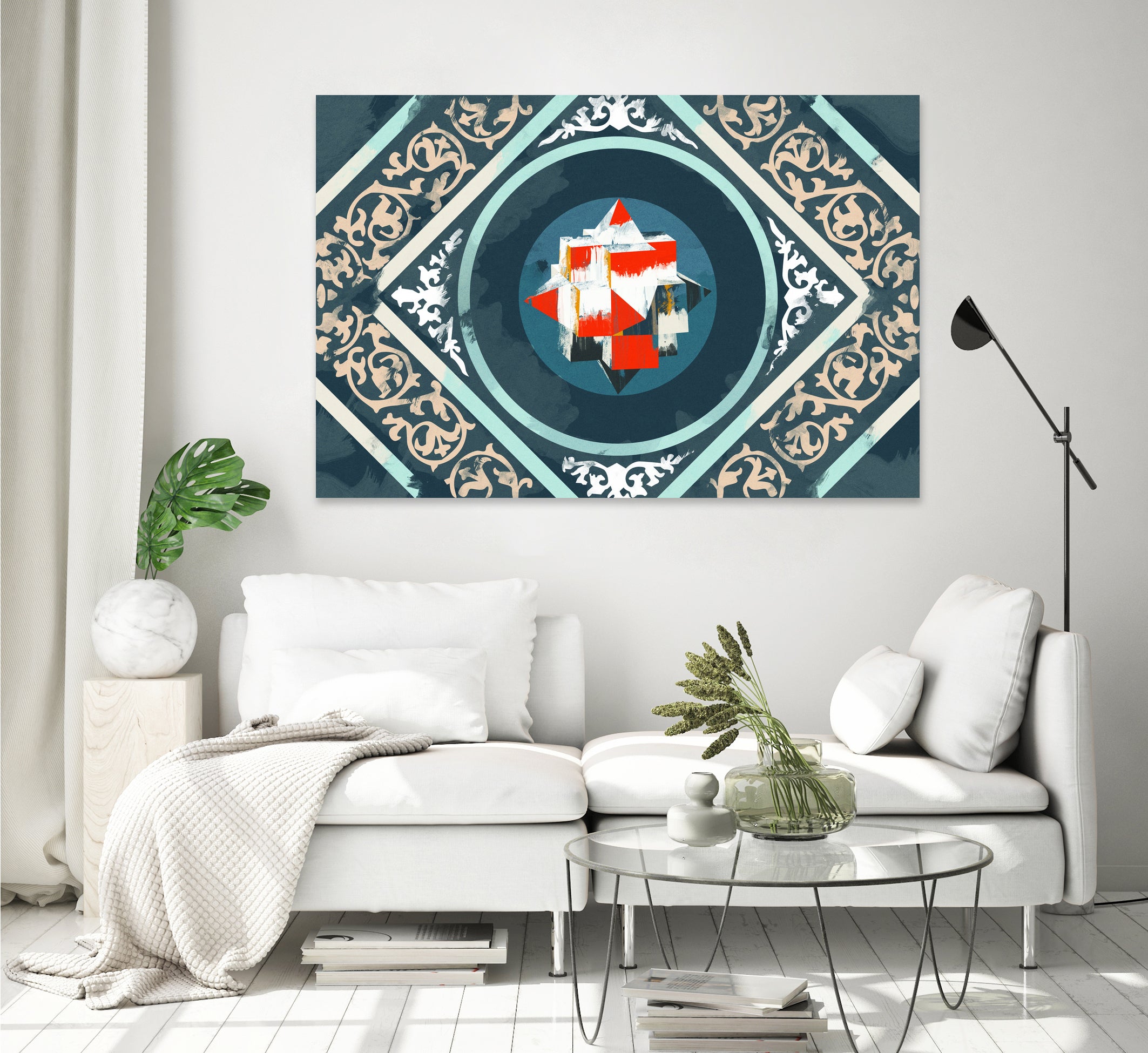 Patterns III by Raffael Pindell on GIANT ART - blue digital painting