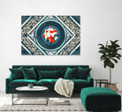 Patterns III by Raffael Pindell on GIANT ART - blue digital painting