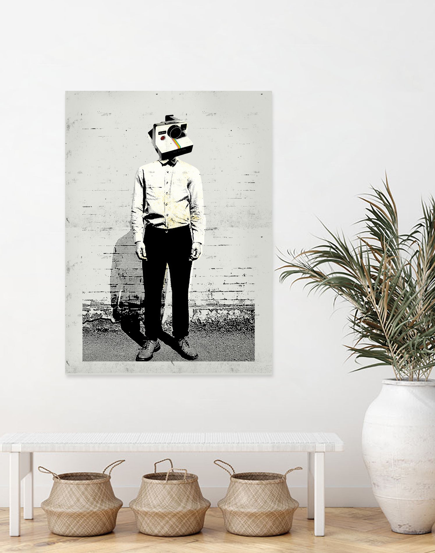 Polaroid Man by Arthur Willian Presser on GIANT ART - white photo manipulation