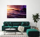 On the Horizon of the Infinite by Jaya Prime on GIANT ART - fuchsia digital painting