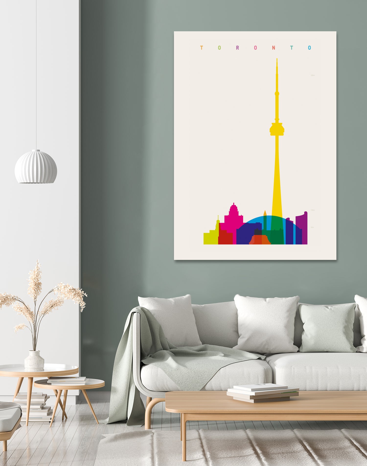 Shapes of Toronto by Yoni Alter on GIANT ART - yellow digital drawing