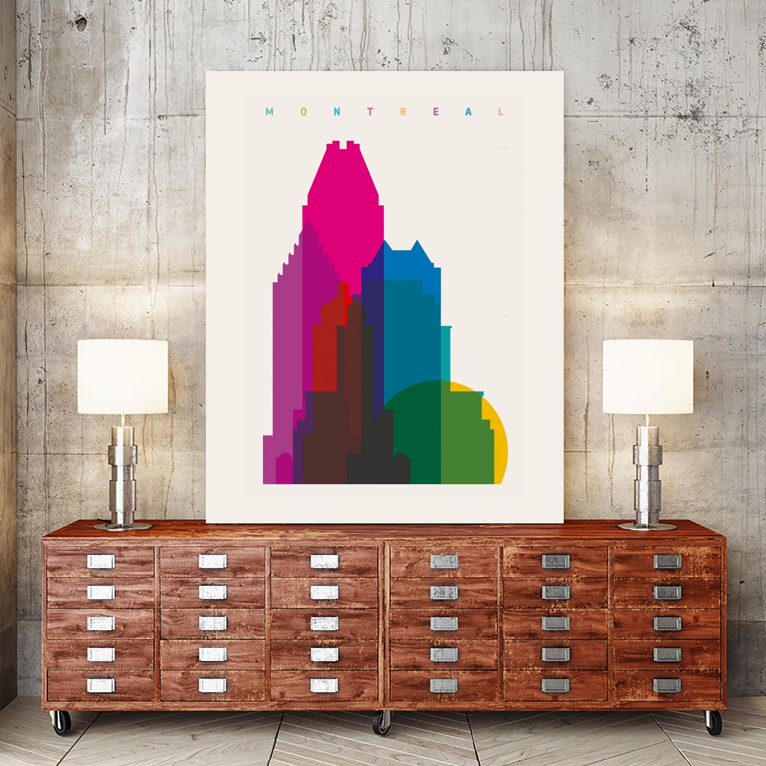 Shapes of Montreal by Yoni Alter on GIANT ART - photo illustration