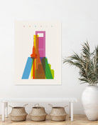Shapes of Madrid by Yoni Alter on GIANT ART - photo illustration