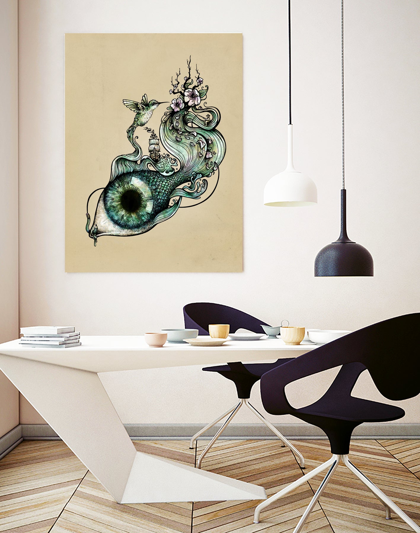 Flowing Inspiration by Enkel Dika on GIANT ART - green digital drawing