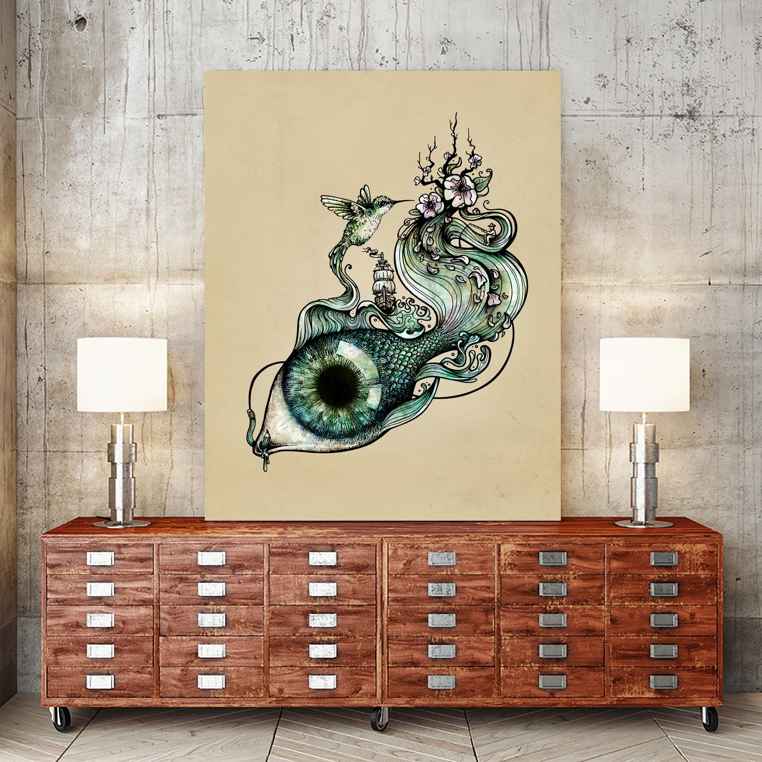 Flowing Inspiration by Enkel Dika on GIANT ART - green digital drawing