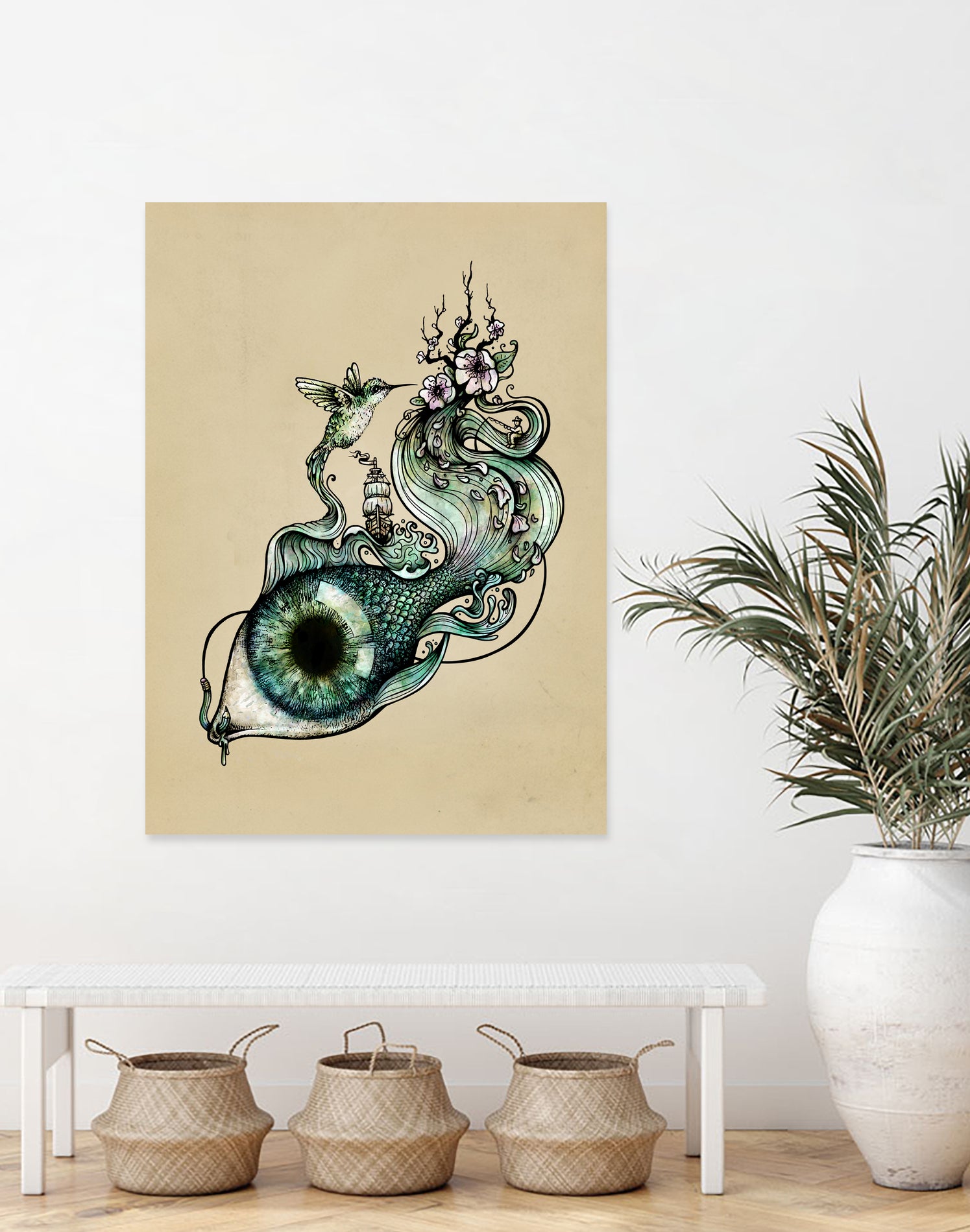 Flowing Inspiration by Enkel Dika on GIANT ART - green digital drawing