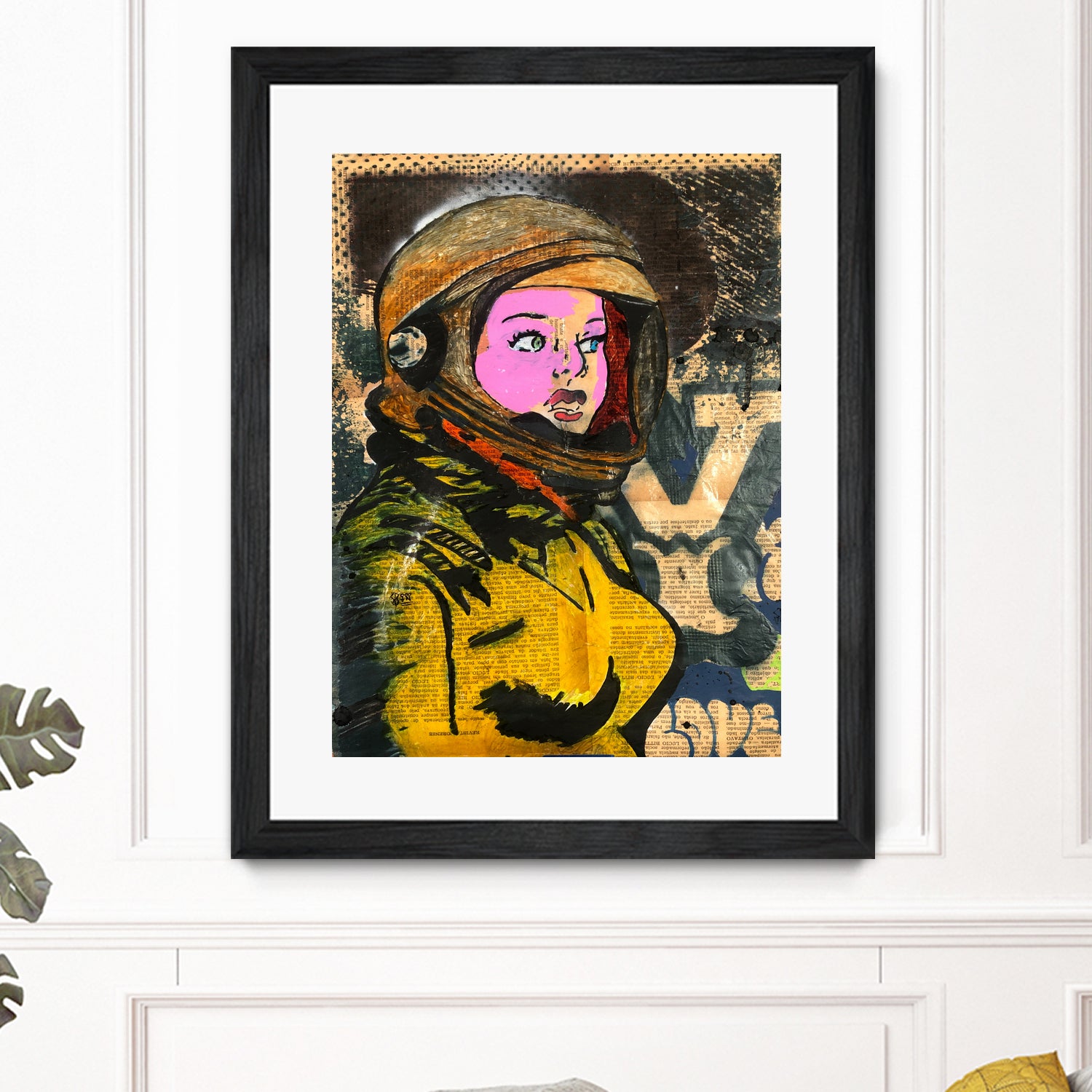 Astronaut | Graffiti | Pop art | Street-art aesthetics by TULIO ALMEIDA on GIANT ART - orange mixed media