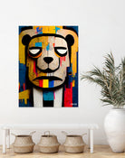 Abstract Art bear by Ramon Souza on GIANT ART - yellow digital painting