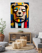 Abstract Art bear by Ramon Souza on GIANT ART - yellow digital painting
