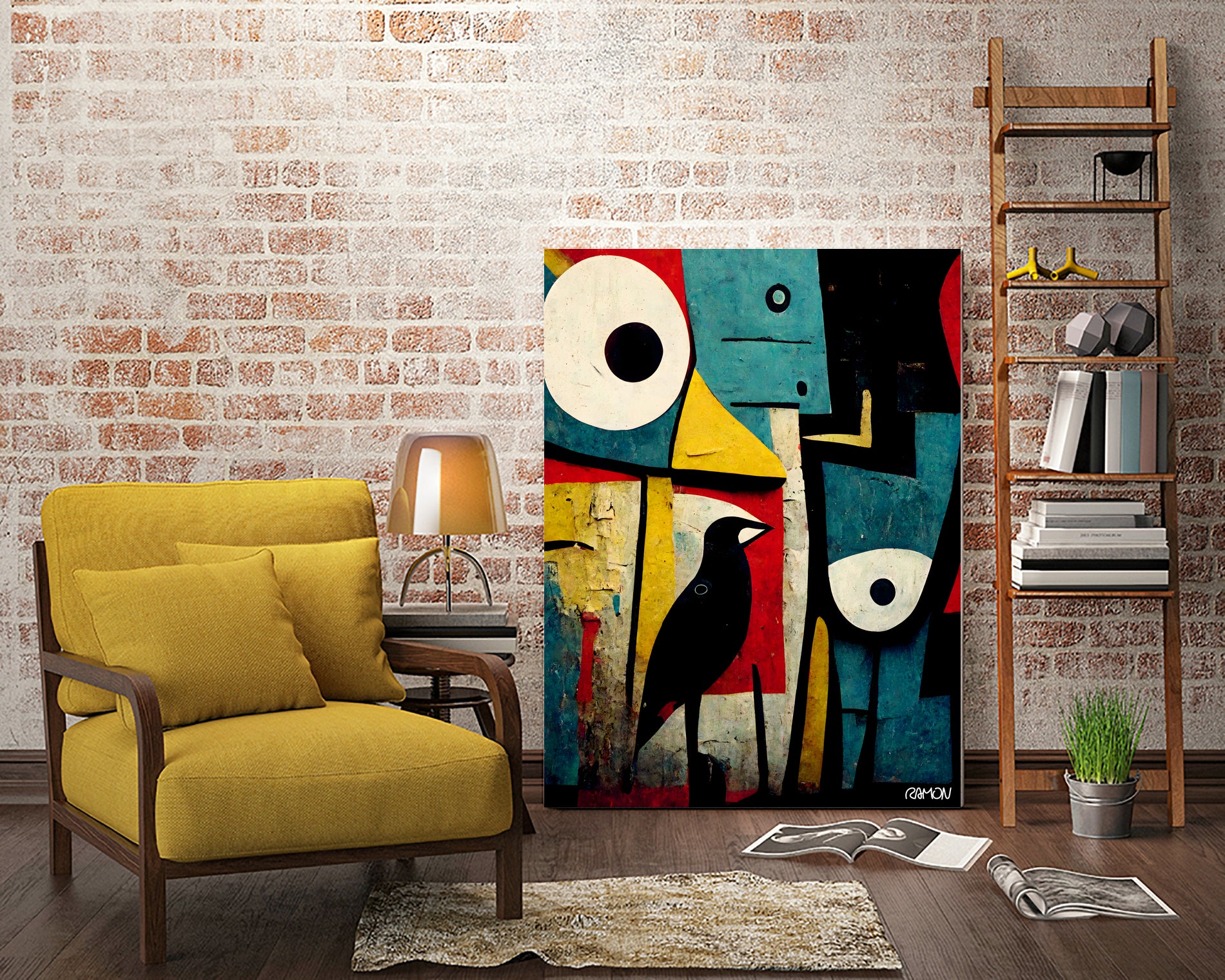 Birds Eye by Ramon Souza on GIANT ART - white digital painting