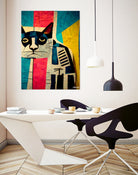 Abstract Art Cat by Ramon Souza on GIANT ART - white digital painting