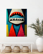 Caution Shark! by Ramon Souza on GIANT ART - blue digital painting