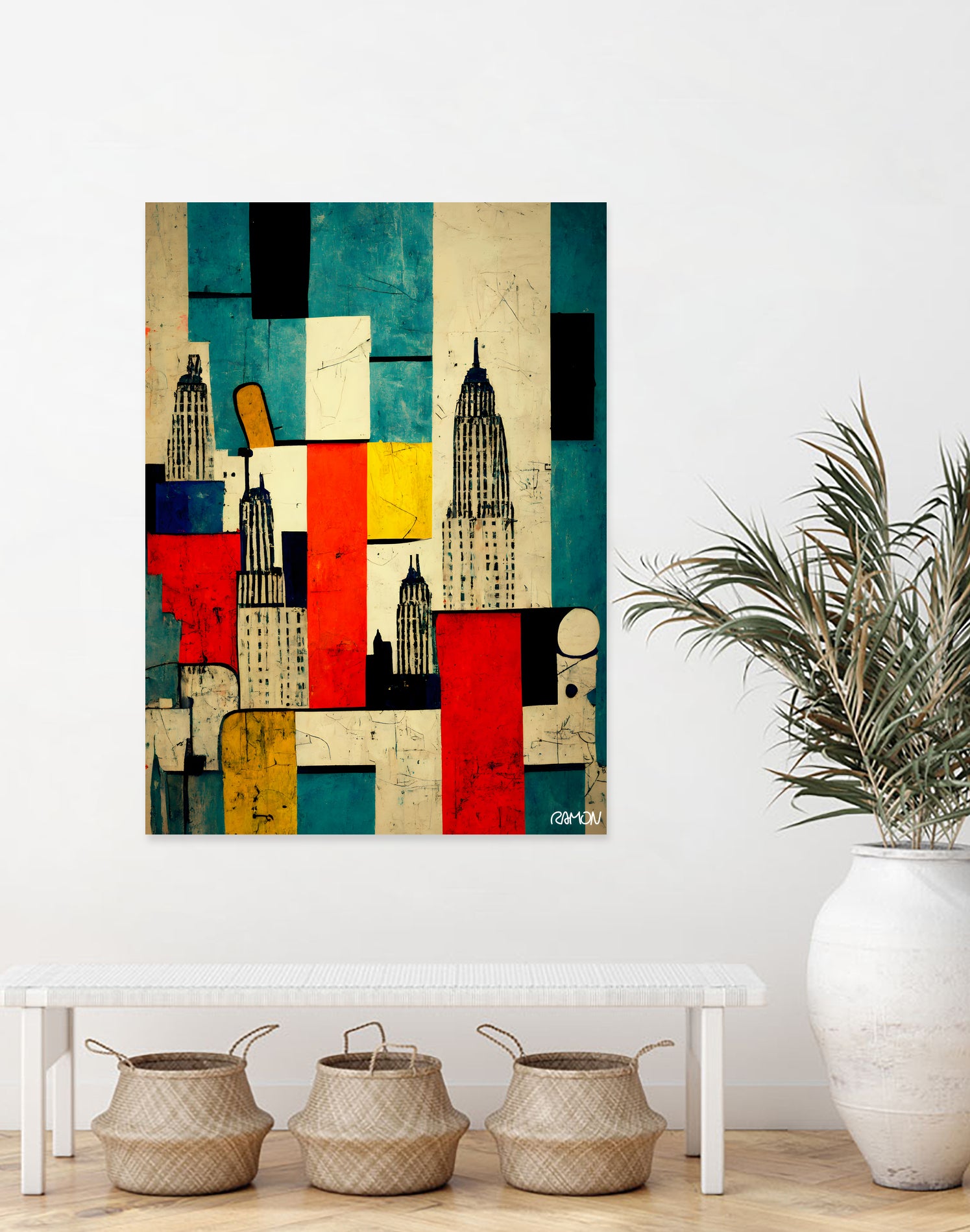 Great Apple City by Ramon Souza on GIANT ART - white digital painting