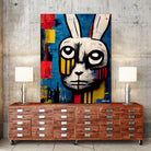 Zabbity the Rabiit by Ramon Souza on GIANT ART - blue digital painting