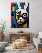 Zabbity the Rabiit by Ramon Souza on GIANT ART - blue digital painting